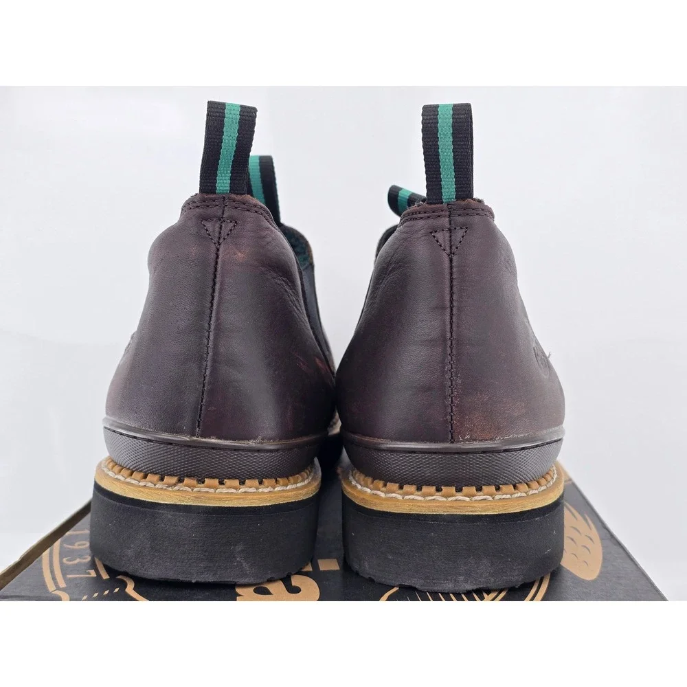 Georgia Boot Georgia Giant Romeo Work Boots Mens 17M Brown Leather Slip On -Good